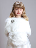 Children's Faux Fur Hand Muff for Winter Weddings 3825M