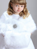 Children's Faux Fur Hand Muff for Winter Weddings 3825M