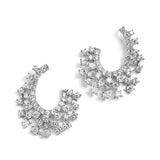 Sparklling Cubic Zirconia Spray Earrings for Weddings or Mothers of the Bride 4012E