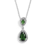 Top-Selling Cubic Zirconia Teardrop Wedding or Bridesmaids Pendant 4036N