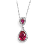 Top-Selling Cubic Zirconia Teardrop Wedding or Bridesmaids Pendant 4036N