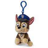 GUND Paw Patrol Chase Backpack Clip Plush Stuffed Animal Dog, Blue, 4"