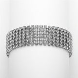 Petite Size 6-Row Rhinestone Prom or Homecoming Bracelet 4126B-S-6