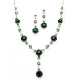 Floral Drop Necklace Set for Prom or Weddings 4152S