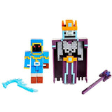 Minecraft Arch Illager and Redstone Golem 3.25" Figures 2-Pk Battle Figures, Great for Playing, Trading, and Collecting, Action and Battle Toy for Boys and Girls Age 6 and Older