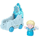 Bundle of 2 |Fisher-Price Little People Disney Princess Parade Floats (Elsa Frozen 2 + Moana's Float Multi)