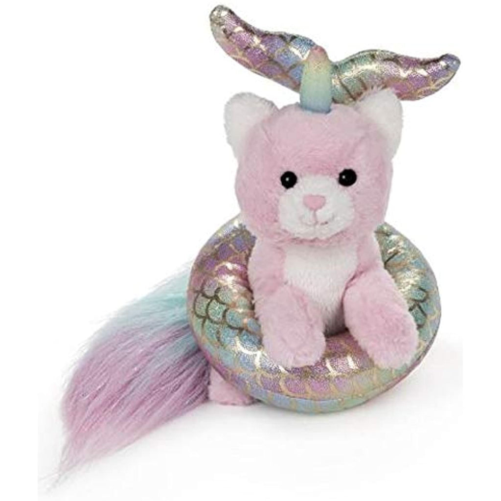 GUND Caticorn with Mermaid Plush Float Stuffed Animal, Pink Rainbow, 5.5"