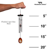 Woodstock Chimes WAGBR The Original Guaranteed Musically Tuned Small Agate Wind Chime, Brown