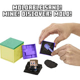 Bundle |Minecraft Mini Mining w/Moldable Sand, Mini Figure & Accessories (Axe, PickAxe, Shovel, Sword)