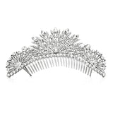 Spectacular Crystal Art Deco Wedding or Prom Tiara Comb 4188TC