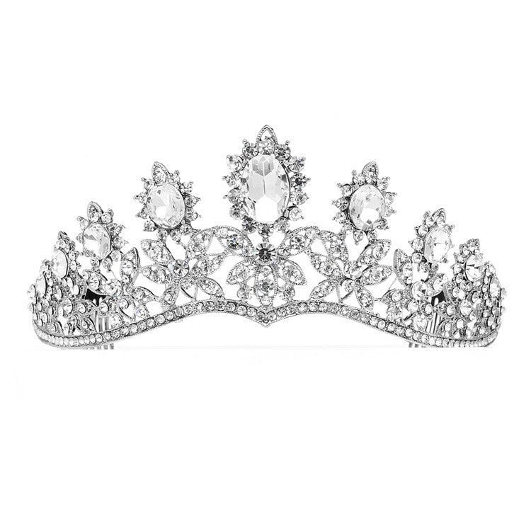 Royal Wedding Tiara with Dramatic Curve 4189T