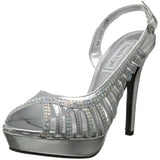 Touch Ups Women's Theresa Silver Metallic D'Orsay 10.5 M