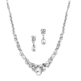 Regal Crystal Bridal or Prom Necklace & Earrings Set 4192S