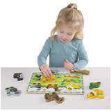 Melissa & Doug Wooden Chunky Puzzle Farm/Pet/Safari/Shapes Puzzle (8 Piece)