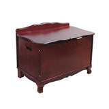 Guidecraft Classic Espresso - Dark Cherry Toy Box - Trunk & Chest Kids Storage Furniture