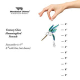 Woodstock Chimes CHPEA Fantasy Glass Suncatcher, Hummingbird, Peacock