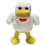 JINX Minecraft Chicken Plush Stuffed Toy, White, 7.5" Tall