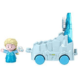 Bundle of 2 |Fisher-Price Little People Disney Princess Parade Floats (Elsa Frozen 2 + Moana's Float Multi)