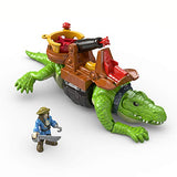 Fisher-Price Imaginext Walking Croc & Pirate Hook,Multicolor