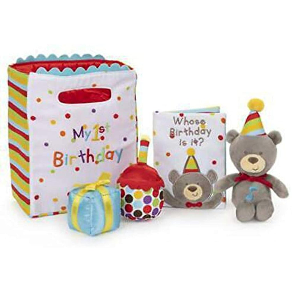 GUND Baby My First Birthday Stuffed Plush Playset, 5 Pieces, 8"