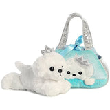 Peek-A-Boo Princess Puppy: Fancy Pals Mini-Plush Purse Pet Carriers + 1 Free Aurora Mini-Plush Charm Bundle [32790]