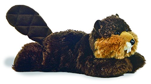 Aurora World Plush - Mini Flopsie - Builder The Beaver (8")