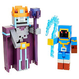 Minecraft Arch Illager and Redstone Golem 3.25" Figures 2-Pk Battle Figures, Great for Playing, Trading, and Collecting, Action and Battle Toy for Boys and Girls Age 6 and Older