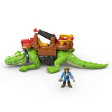 Fisher-Price Imaginext Walking Croc & Pirate Hook,Multicolor