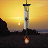 Woodstock Chimes WAGBR The Original Guaranteed Musically Tuned Small Agate Wind Chime, Brown