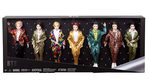 BTS 11-in Fashion Doll Seven-Pack, Based on Bangtan Boys Global Boy Band, Highly Articulated Figures, Toy for Boys and Girls Age 6 and Up