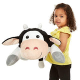 Melissa & Doug Cuddle Cow Jumbo Plush Stuffed Animal with Activity Card