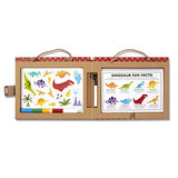 Melissa & Doug Natural Play: Play, Draw, Create Reusable Drawing & Magnet Kit  Dinosaurs (41 Magnets, 5 Dry-Erase Markers)