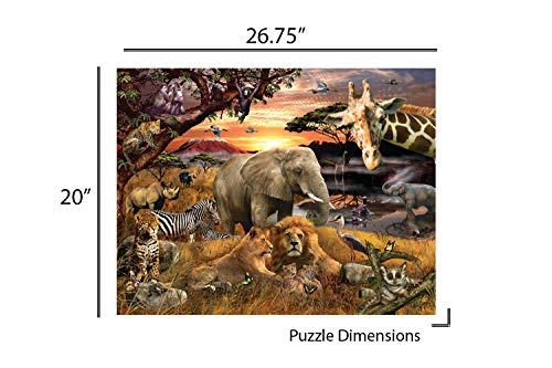 Springbok's 400 Piece Family Jigsaw Puzzle Wild Savanna