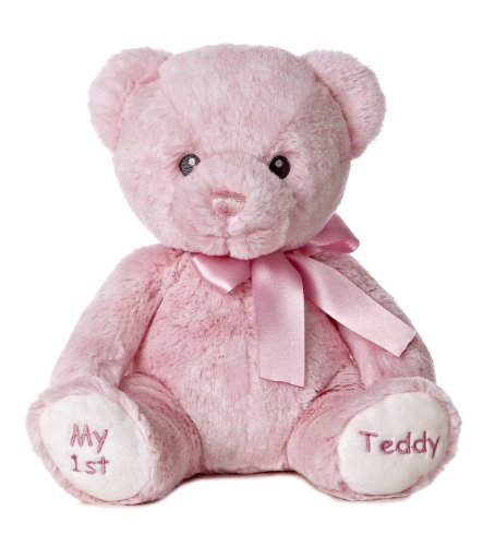 ebba My 1st Teddy Bear Plush, Pink, 12" Tall