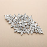 Magnificent Bridal Headpiece with Bold Crystal Sunburst 4387H-S