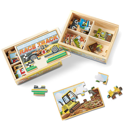 Vehicles and Construction Wood Puzzle 96pc