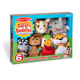 Toddler Melissa & Doug Safari Friends Set Of 6 Hand Puppets