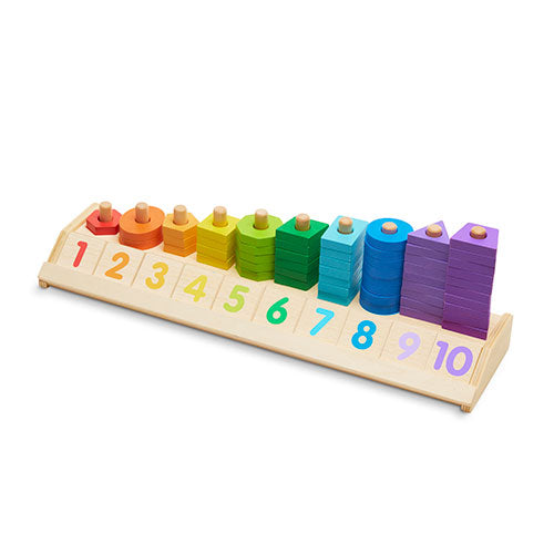 Toddler Melissa & Doug Counting Shape Stacker