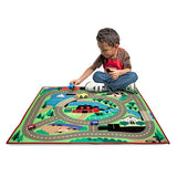 Melissa and Doug Kids' Round the Town Road Rug Playmat