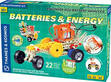 Thames & Kosmos Batteries & Energy S.T.E.M. Experiment Kit | Engineer Eco-Battery Vehicles | Build 22 Models | Experiment with Clean, Safe Batteries to Explore Energy Transfer & Conversion | Ages 10+