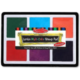 Melissa & Doug Jumbo Multi-Color Stamp Pad & 1 Scratch Art Mini-Pad Bundle (02419)