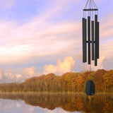 Woodstock Chimes BPLK The Original Guaranteed Musically Tuned Chime Large Bells of Paradise, 44-Inch, Black