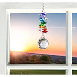 Woodstock Chimes Crystal Grand Cascade Suncatcher, Rainbow