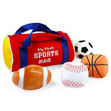 GUND Baby My First Sports Bag Stuffed Plush Playset, 5 Piece, 8"