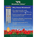 Woodstock Chimes BPLS The Original Guaranteed Musically Tuned Chime Large Bells of Paradise, 44-Inch, Silver