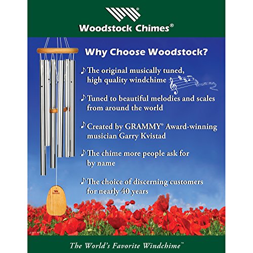 Woodstock Chimes C139 Asli Arts Collection Mini Capiz Chime, Aqua