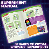 Thames & Kosmos Crystal Growing: Glow-in-The-Dark Science Kit | 12 Experiments, Ages 10+ | Learn About Crystallization | Grow Crystals & Crystal Geodes The Glow in The Dark | 32-Page Manual