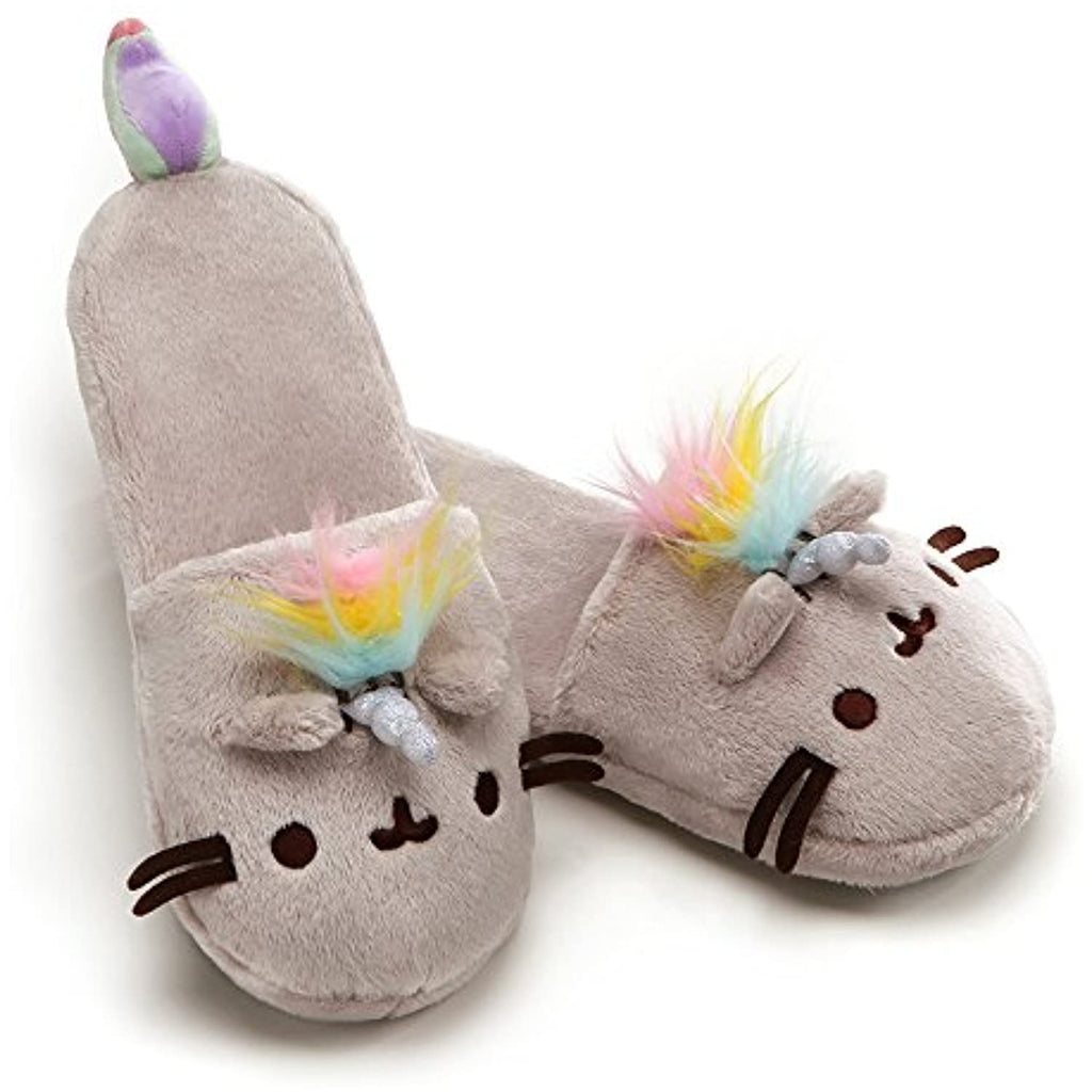 GUND Magical Kitties Pusheenicorn Sleep Mask Bundle with Pusheenicorn Slippers