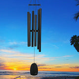 Woodstock Chimes BPLK The Original Guaranteed Musically Tuned Chime Large Bells of Paradise, 44-Inch, Black