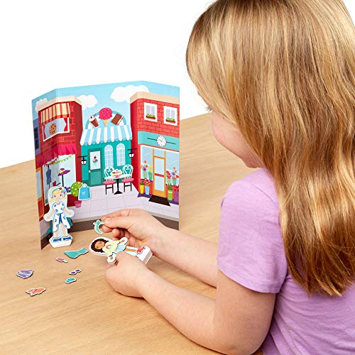 Melissa & Doug 102-Piece MAGNETIVITY Magnetic Dress-Up Play Set – Dress & Play Fashion (2 Play Figures, 99 Accessory Magnets)